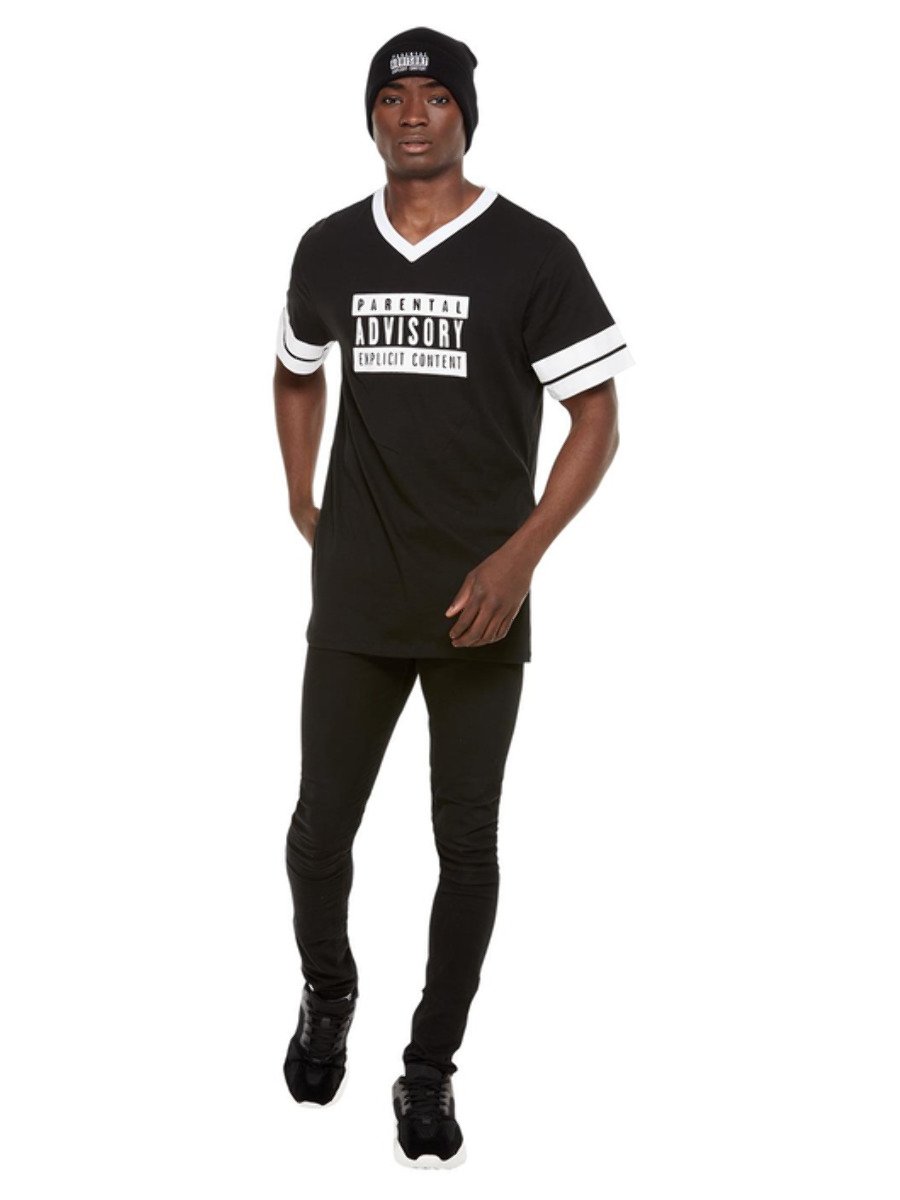 Parental Advisory Costume Black T Shirt Beanie_2