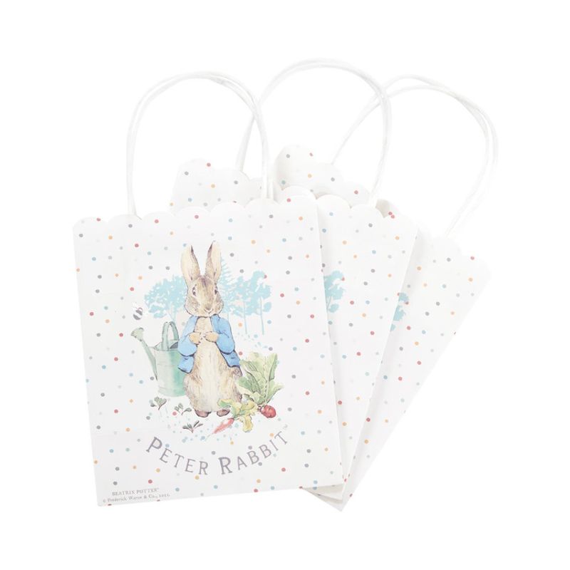 Peter Rabbit Classic Tableware Party Bags x6 All Blue Cream_1