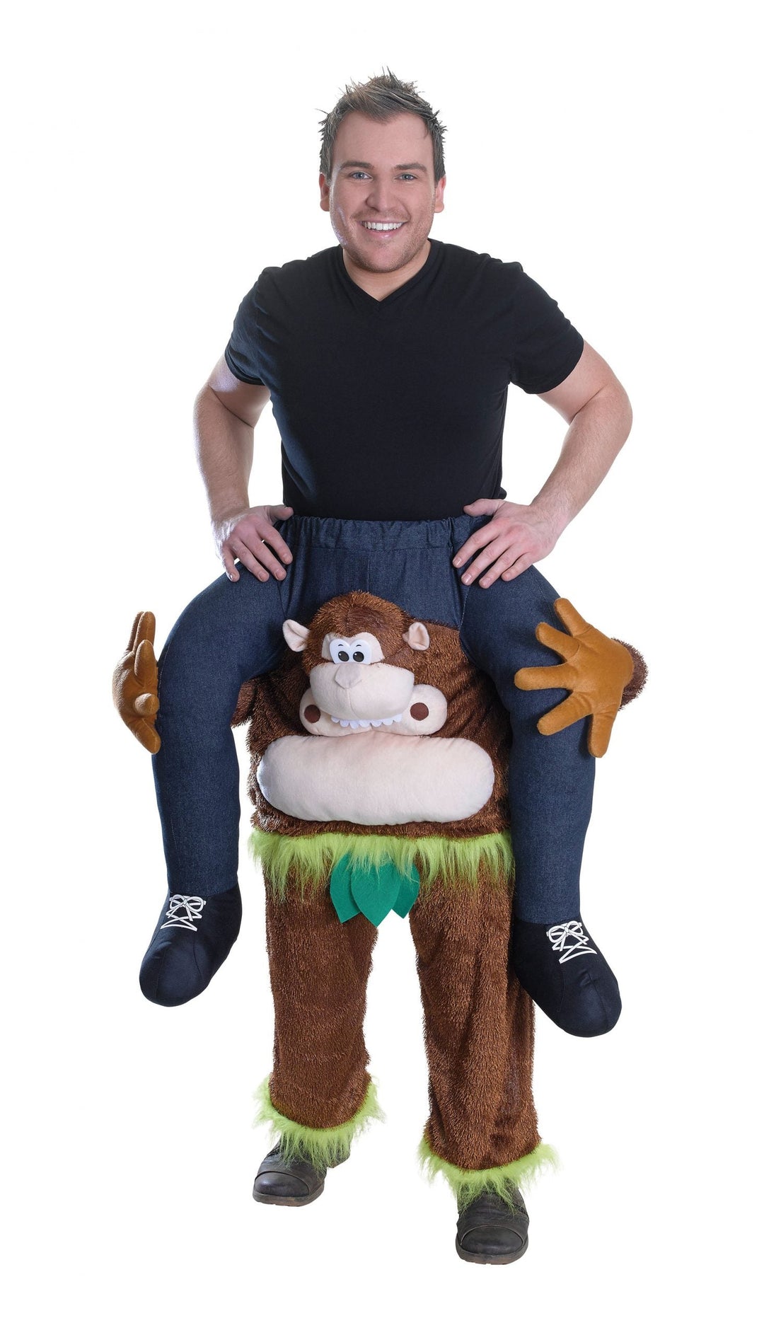 Piggy Back Monkey Adult Costume Unisex_1