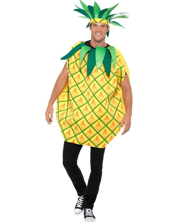 Size Chart Pineapple Costume Adult Yellow Tabard