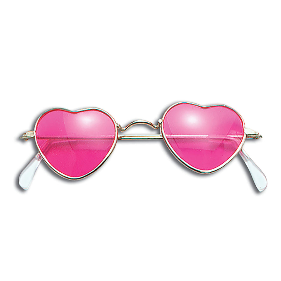 Pink Heart Shaped Glasses Elton John Costume Accessory_1