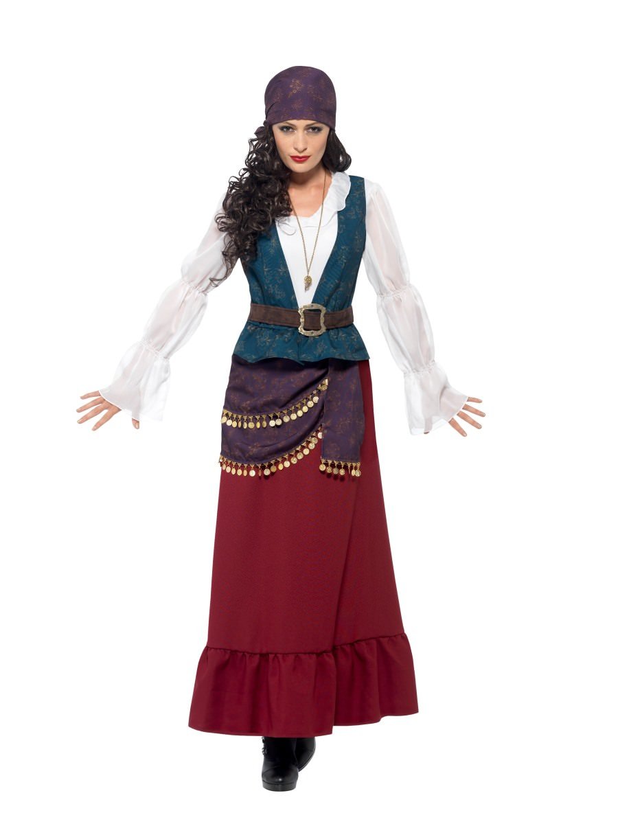 Pirate Buccaneer Beauty Costume Deluxe Adult Purple_5