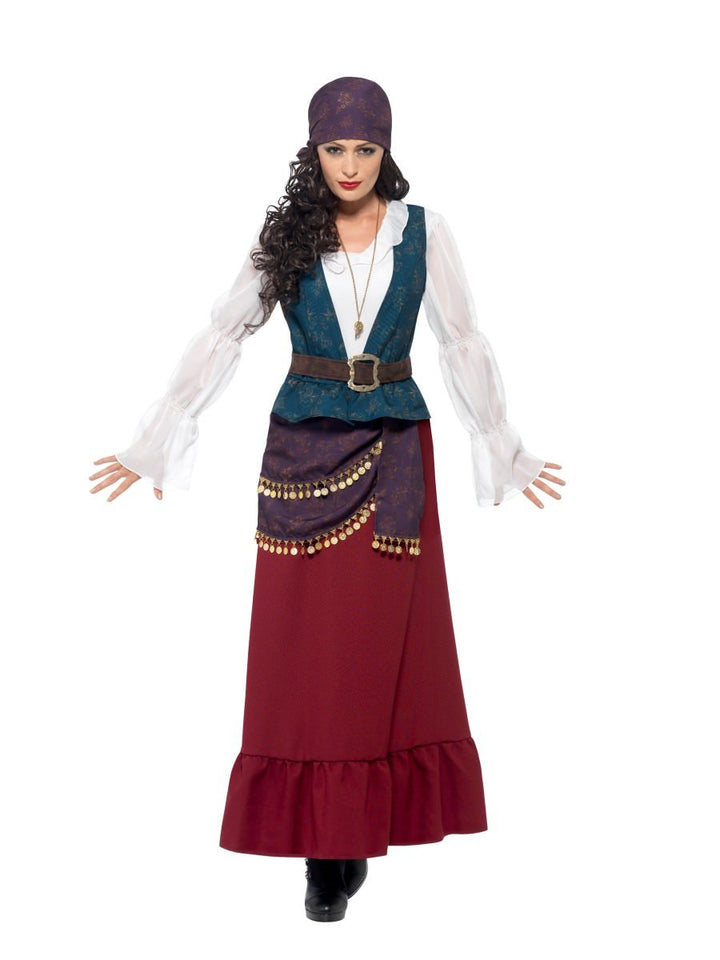 Pirate Buccaneer Beauty Costume Deluxe Adult Purple_5