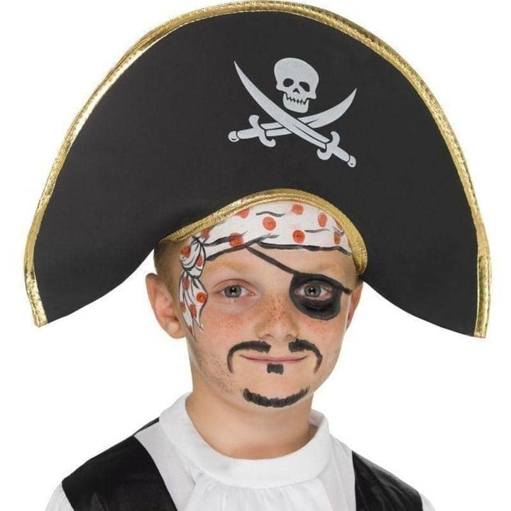 Pirate Captain Hat Kids Black_1