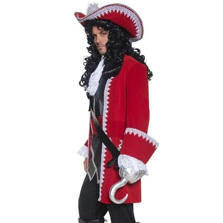 Pirate Captain Hook Costume Adult Red_3
