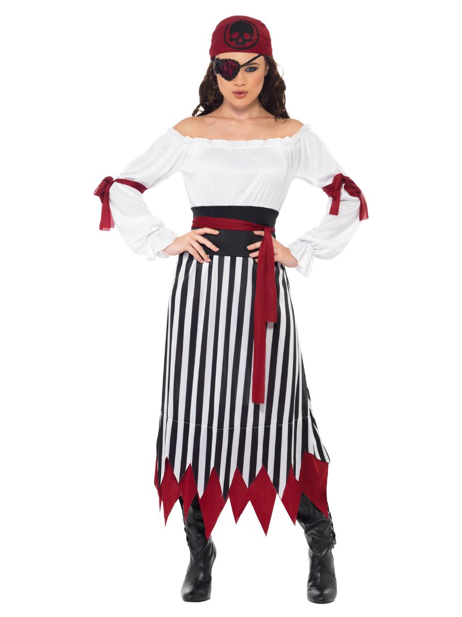 Pirate Lady Adult Costume Elizabeth Swann Dress_4