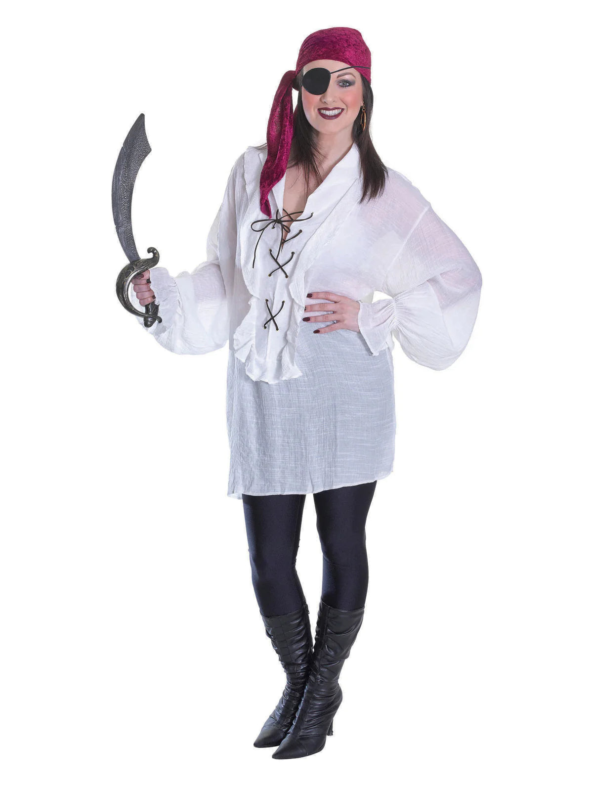 Pirate Shirt Ladies Adult Costume 3