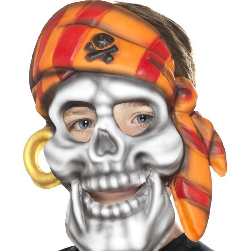Pirate Skull Mask Kids White_1