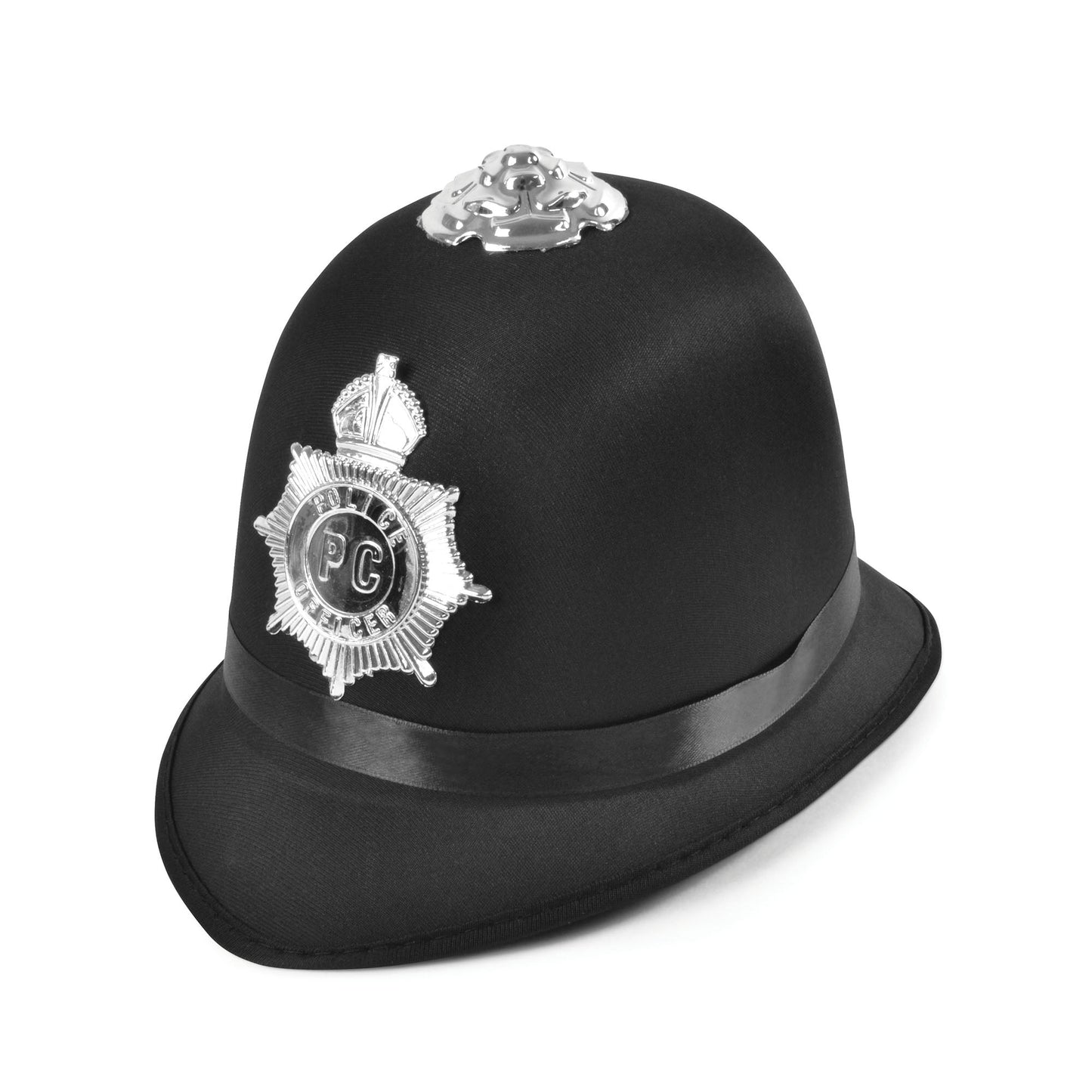 Police Bobby Hat Satin Fabric 1