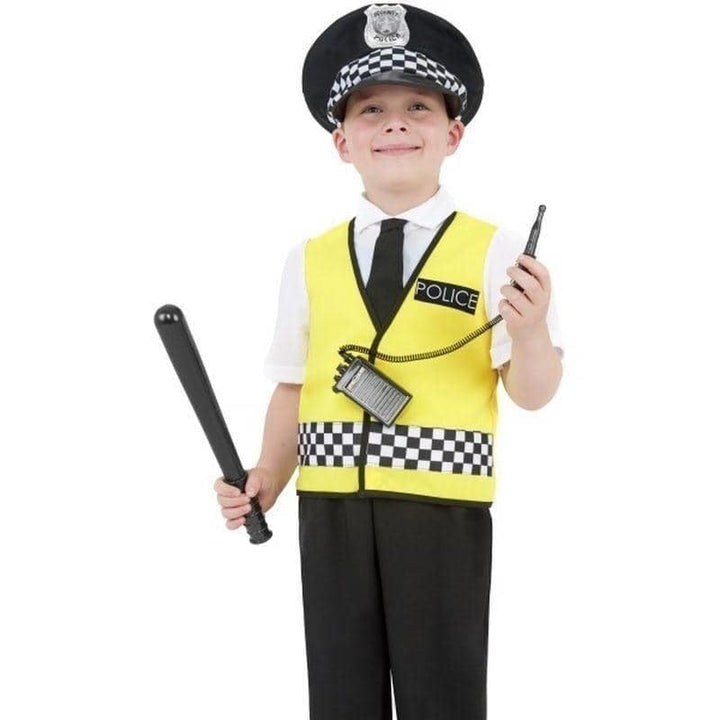 Police Boy Costume Kids Yellow with Black_1