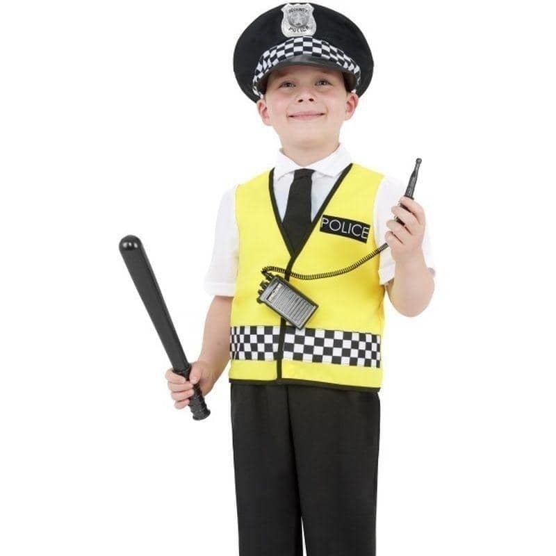 Police Boy Costume Kids Yellow with Black_1