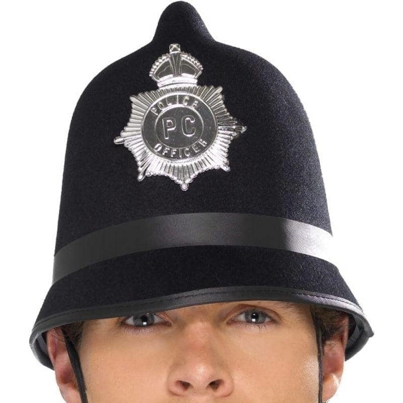 Size Chart Police Hat Adult Felt Black