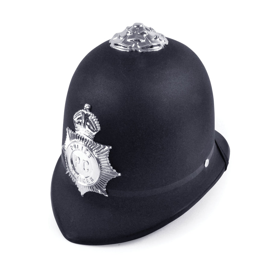 Police Helmet Hard Plastic Hat Adult_1
