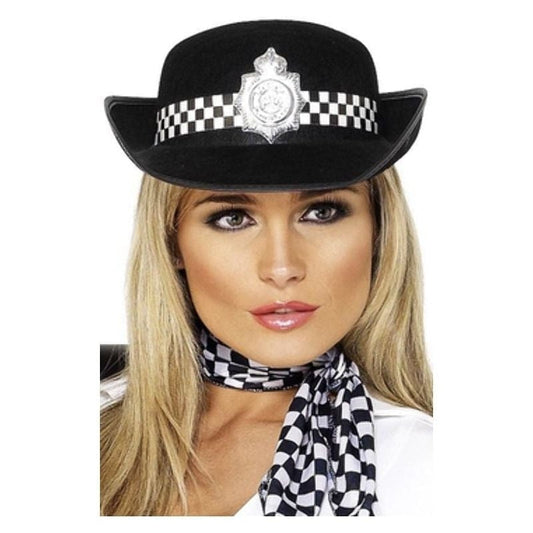 Policewomans Hat Adult Black 2