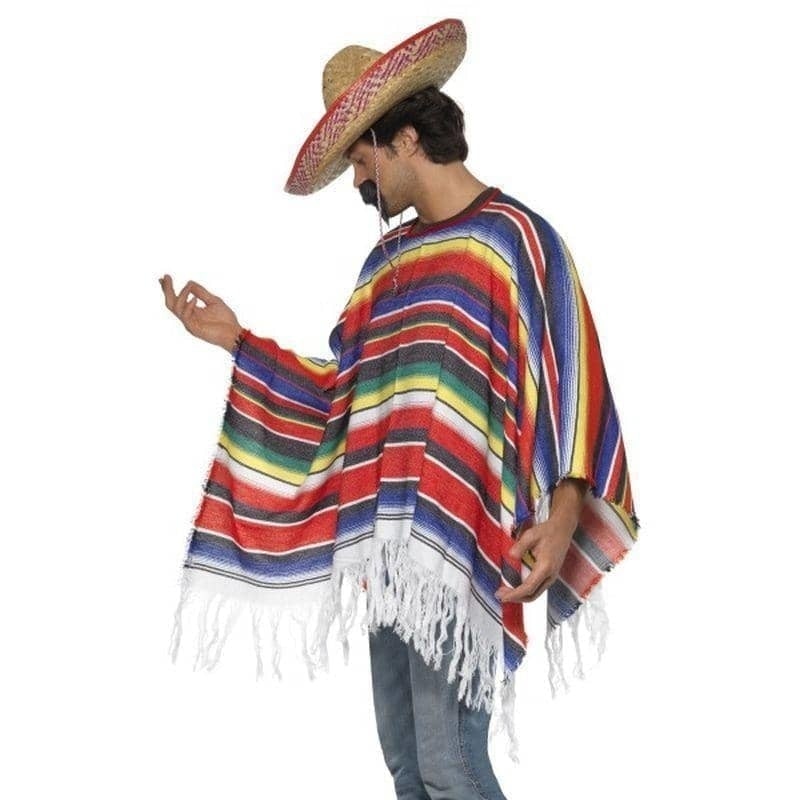 Size Chart Poncho Adult Multi Coloured One Size