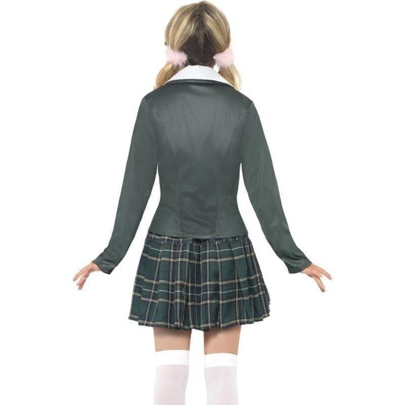 Preppy Schoolgirl Costume Adult Green White_2