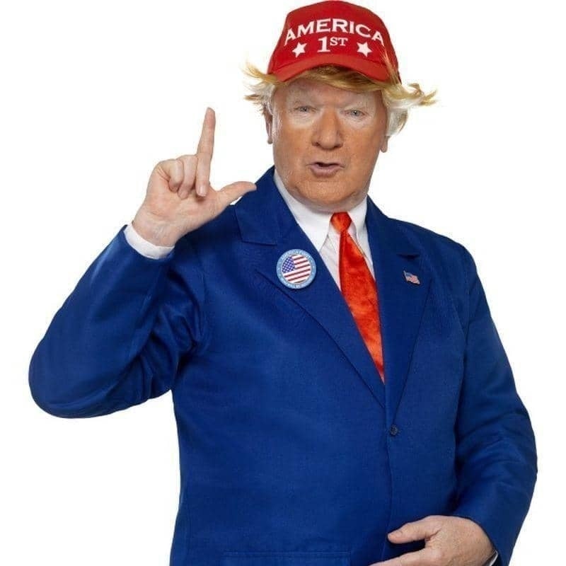 President Trump Costume Adult Blue Red_1