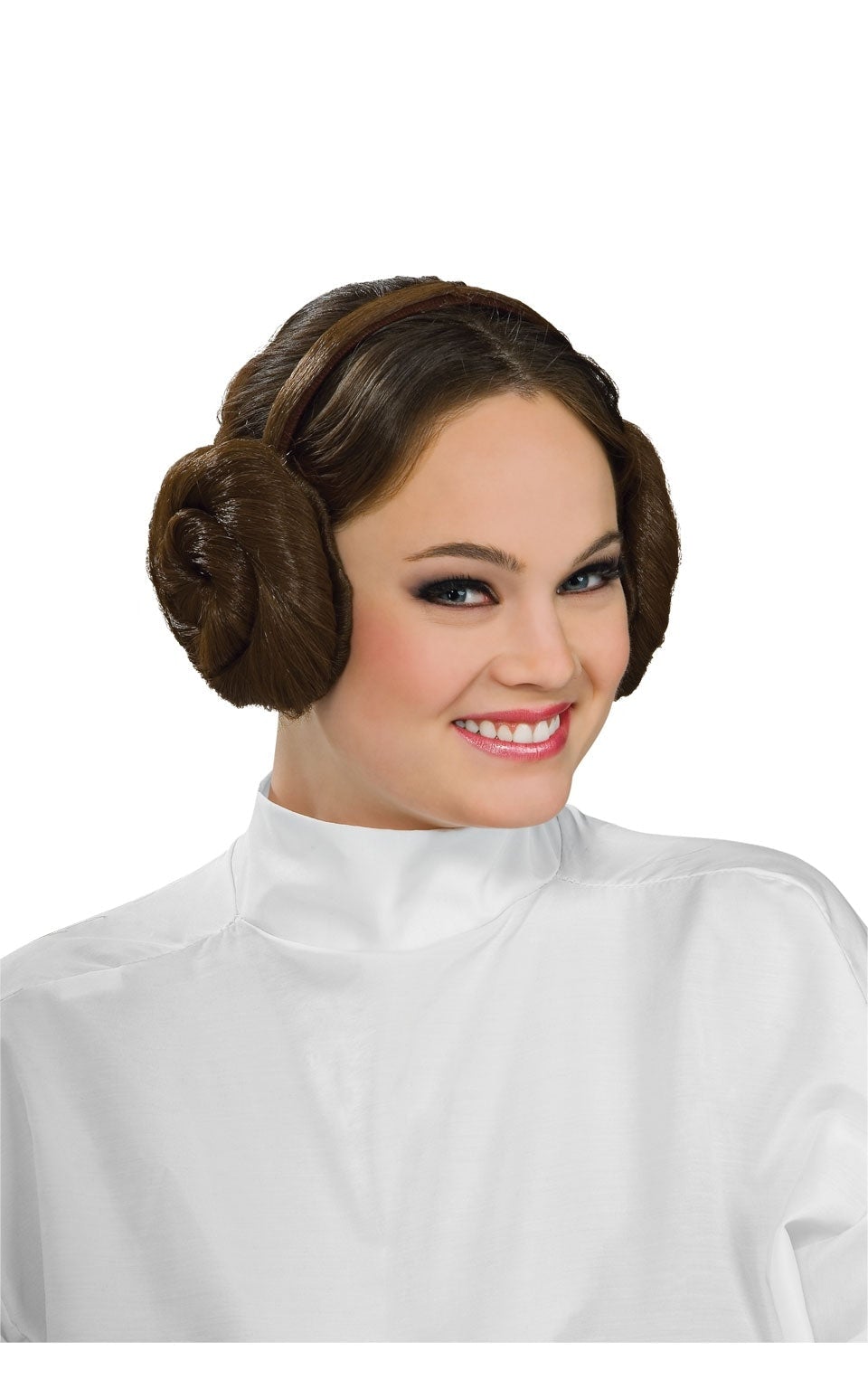 Princess Leia Head Band Fake Hair Buns