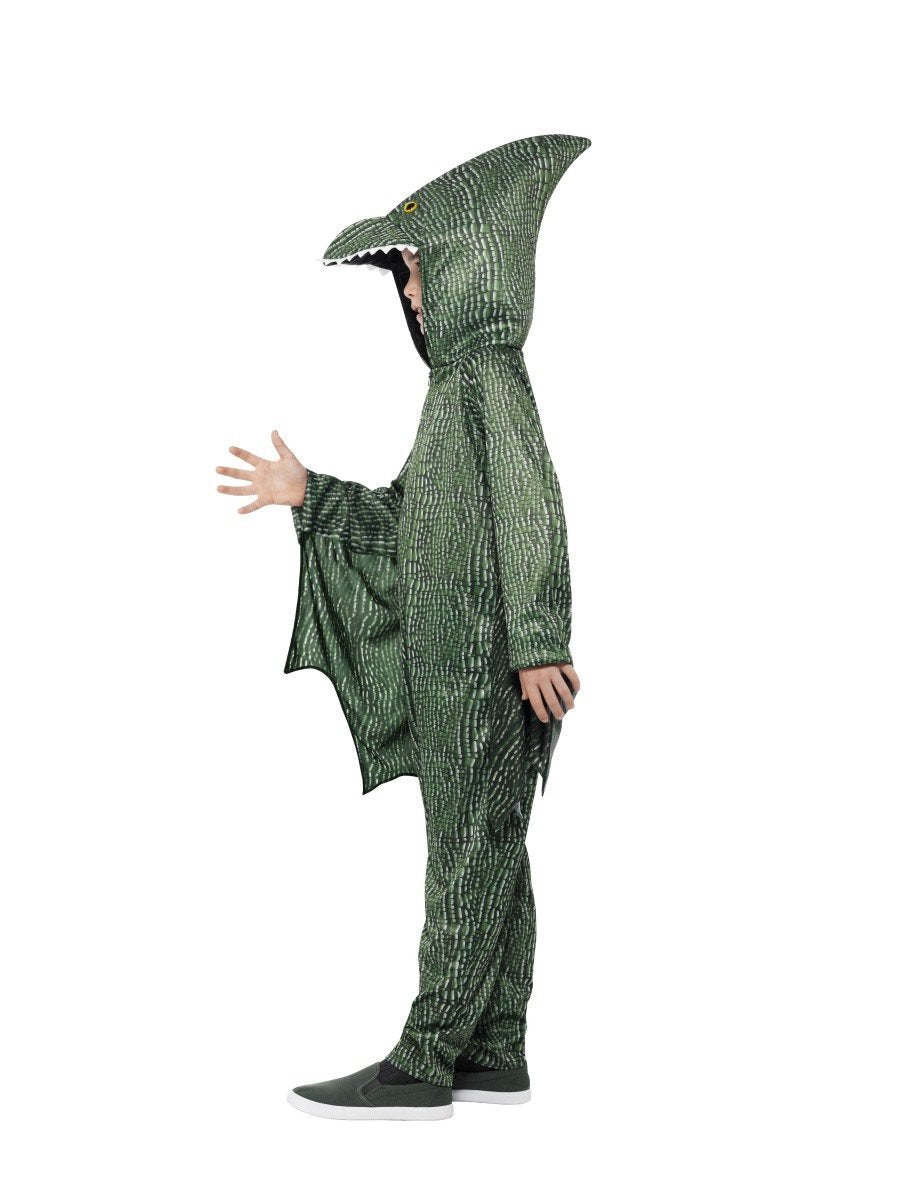 Pterodactyl Dinosaur Costume Kids Green All In One_3