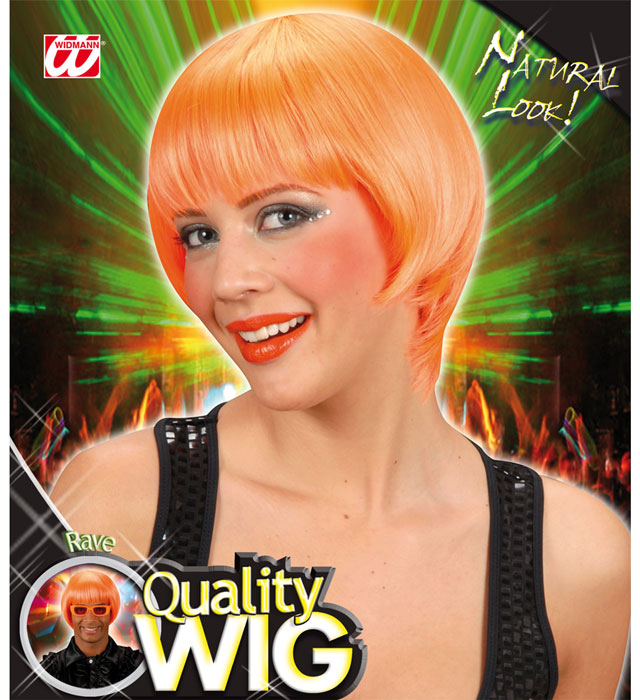 Rave Wig Neon Orange - In Box
