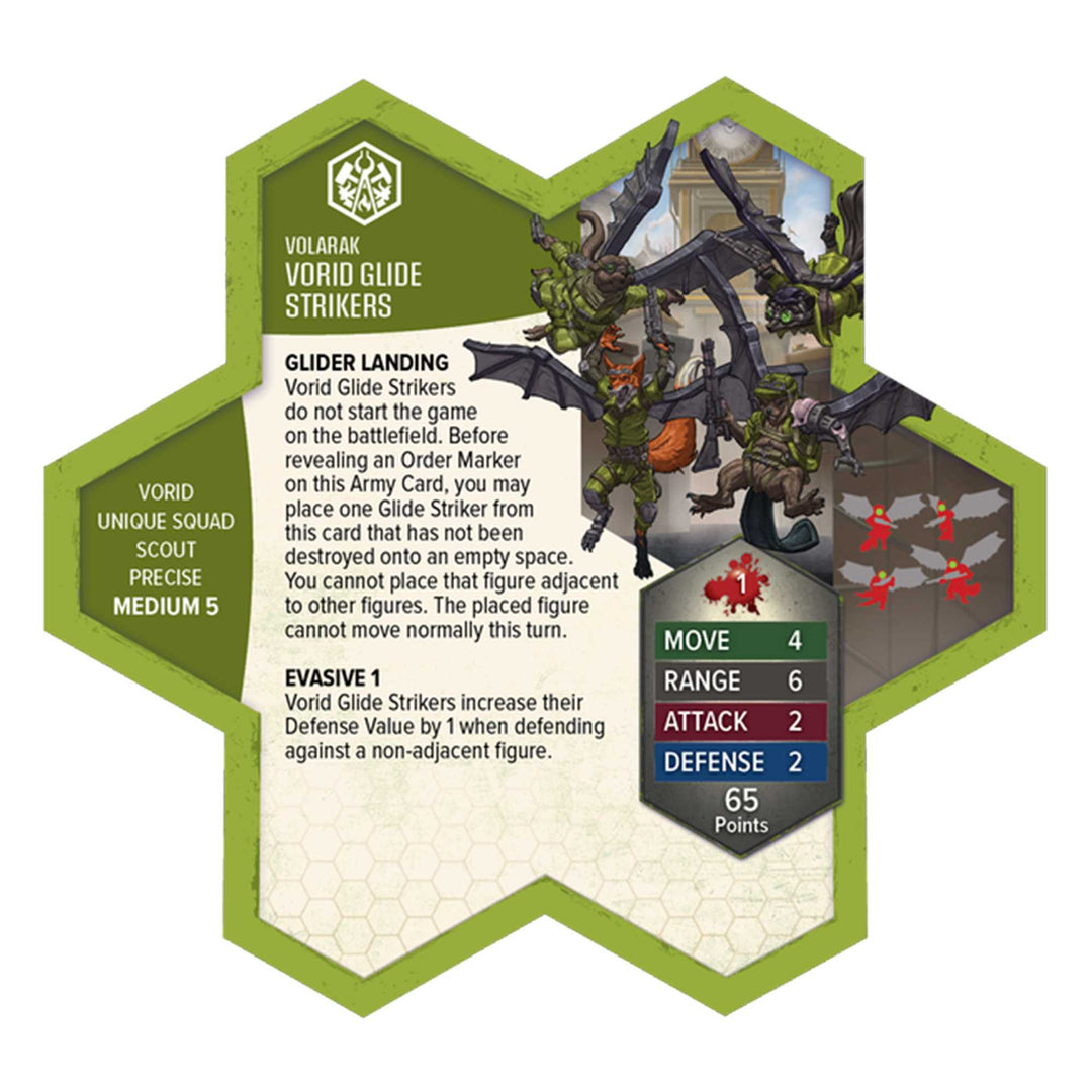 Heroscape: Rising Tide - Wing Commander Tuck Harrigan and Vorid Glidestrikers Army Expansion