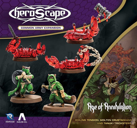 Heroscape Molten Crustaceans and Tanuki Tricksters Army Expansion Miniature Game by Renegade Studio 2