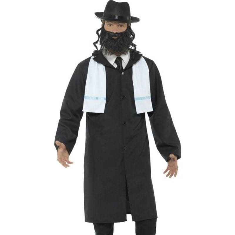Rabbi Costume Adult Black Long Jacket_1