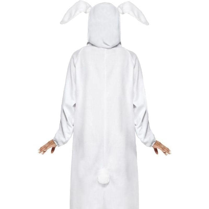 Rabbit Costume Adult White Onesie Nose Hood_3