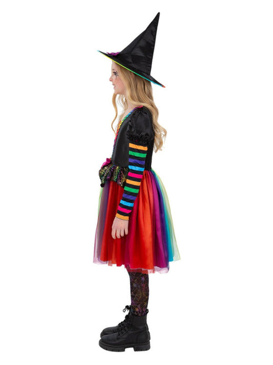 Rainbow Witch Costume for Girls 2