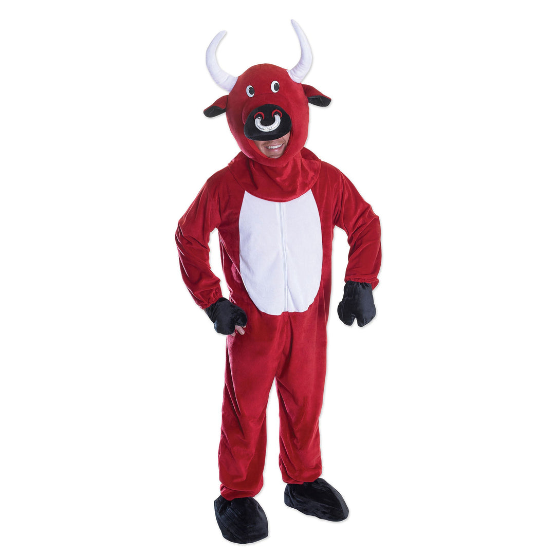 Red Bull Big Head Adult Costume Unisex_1