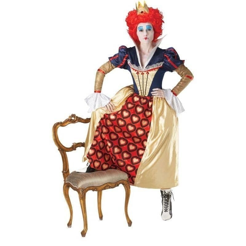 Red Queen of Hearts Adult Alice In Wonderland Costume_1