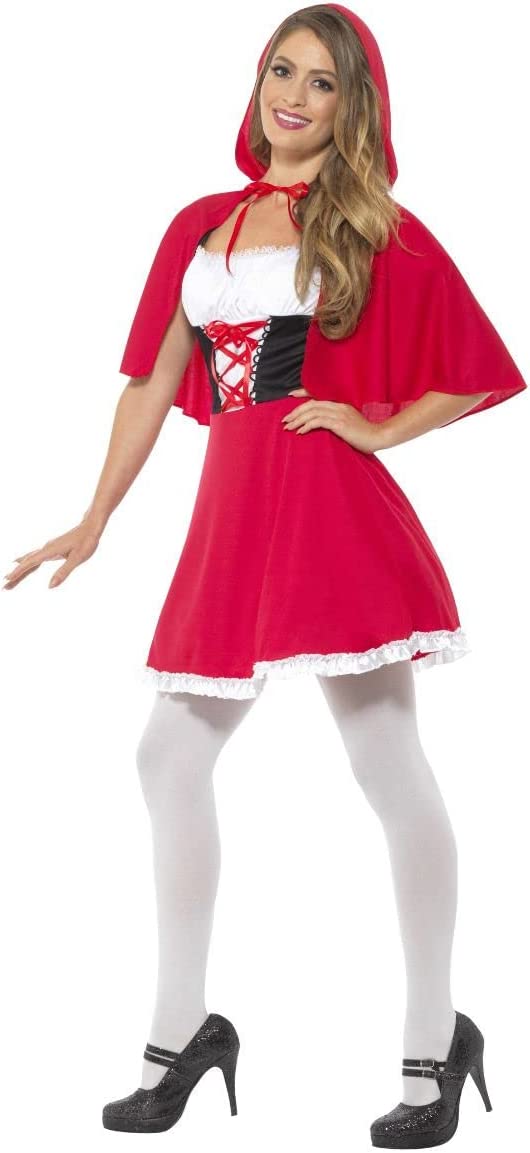 Red Riding Hood Fairy Tale Adult Costume Dress Cape_2