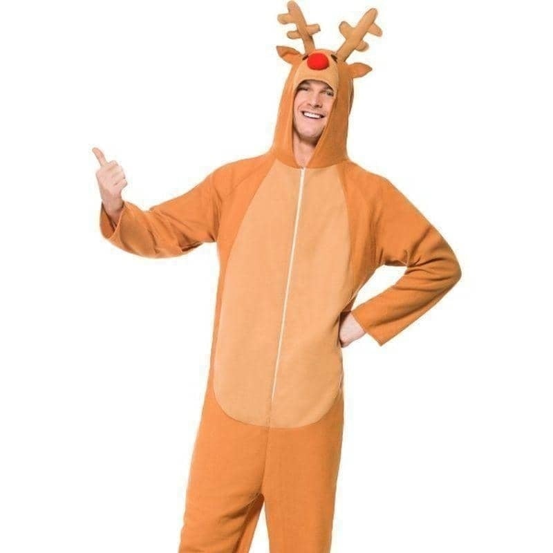 Reindeer Costume Adult Brown_1