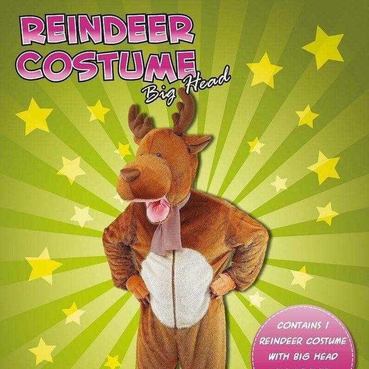 Size Chart Reindeer Moose Costume Big Head Adult Nativity Suit