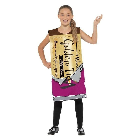 Roald Dahl Winning Wonka Bar Costume Kids Purple 2