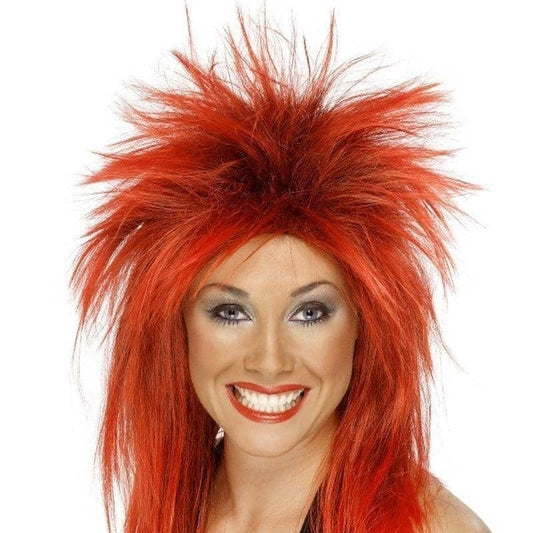 Rock Diva Wig Adult Red Tina Turner Style Costume Accessory 2