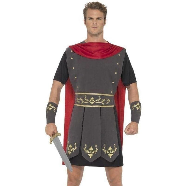 Roman Gladiator Costume Adult Black_1