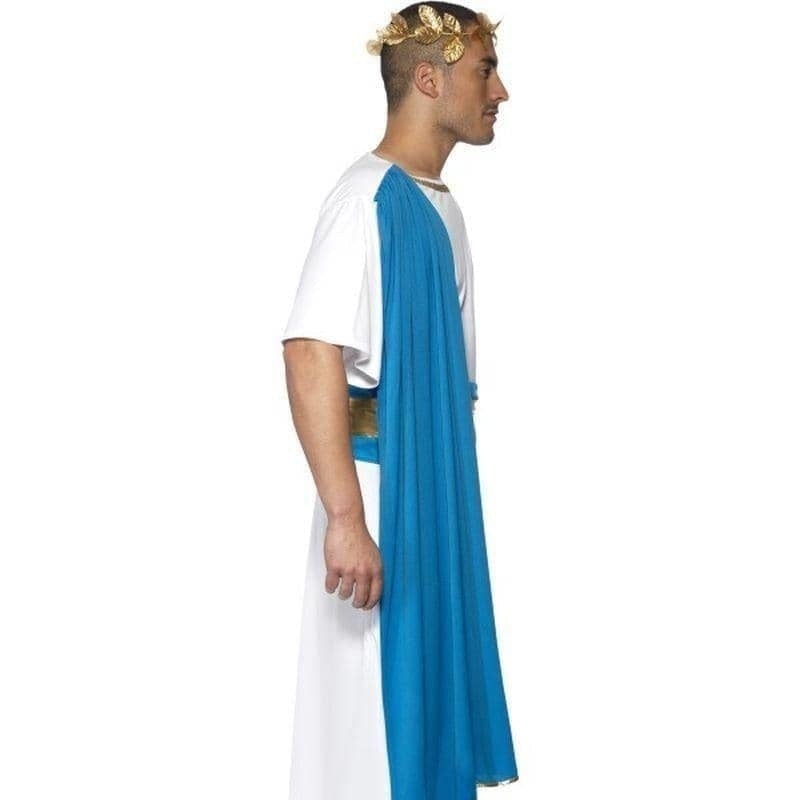 Roman Senator Costume Adult White Blue_2