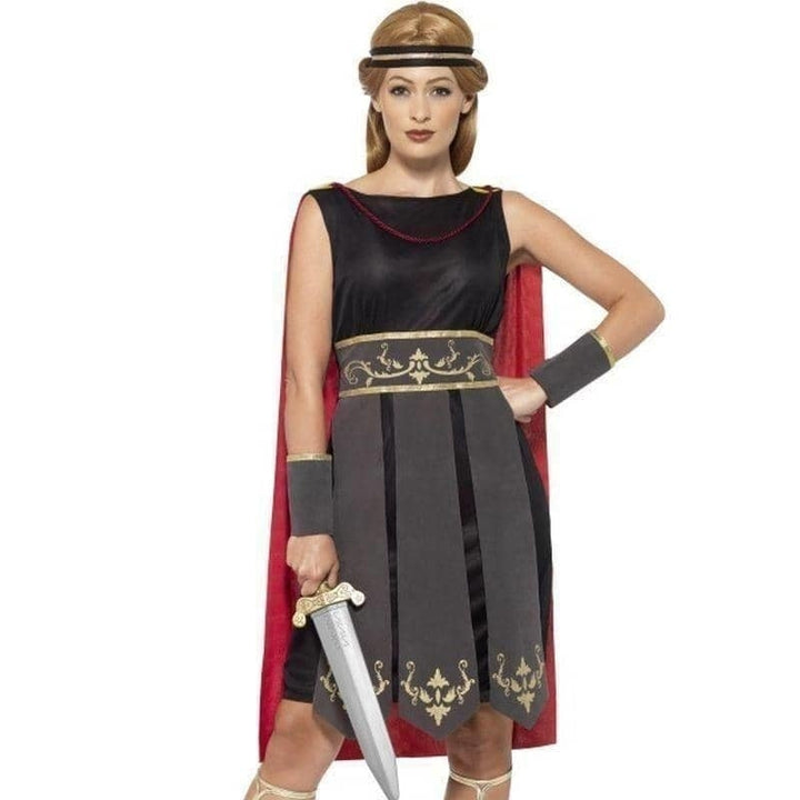Roman Warrior Costume Adult Black_1
