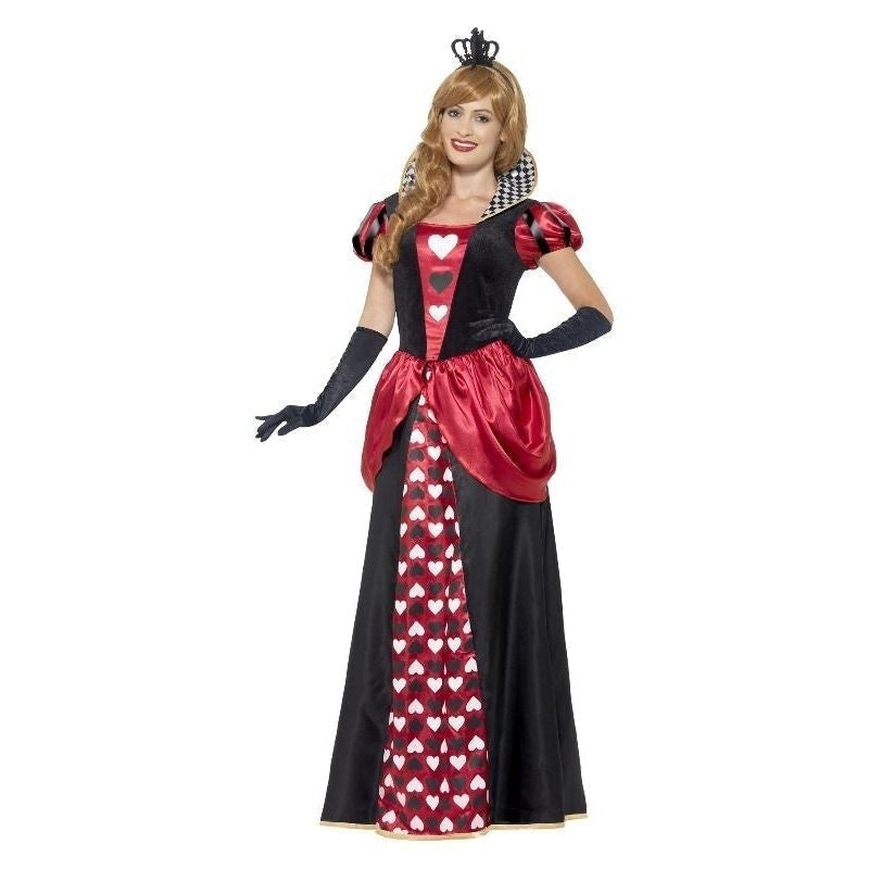 Royal Red Queen Costume Adult Alice In Wonderland Dress Crown_3