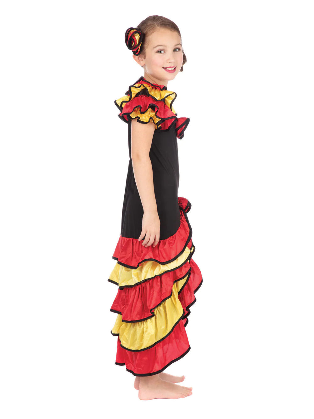 Rumba Girl Costume Vibrant Fiesta Girls Dress_2
