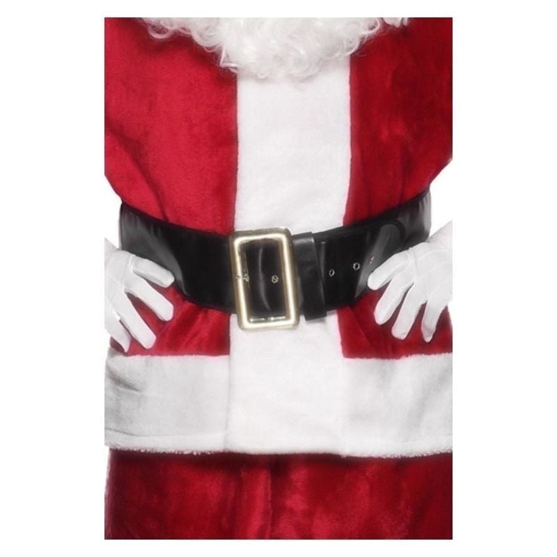Santa Belt Adult Black 145cm with Gold Buckle Costume Accessory_2