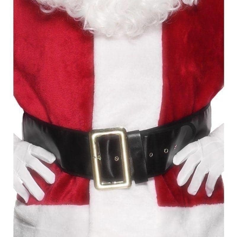 Santa Belt Adult Black 145cm with Gold Buckle Costume Accessory_1
