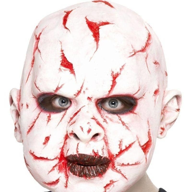 Scar Face Mask Adult White Red_1