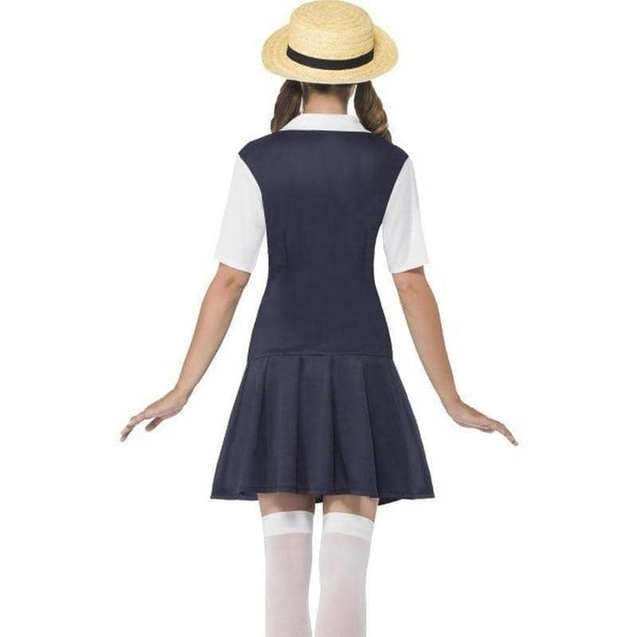 School Girl Costume Adult White Black_2