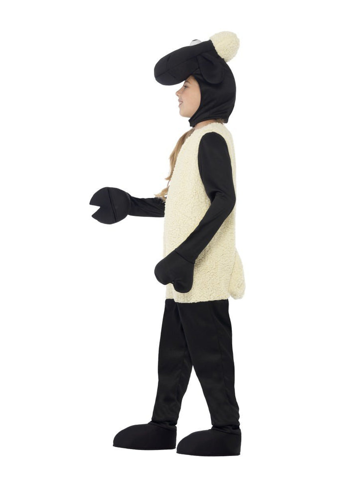 Shaun The Sheep Kids Costume White Jumpsuit Headpiece_5