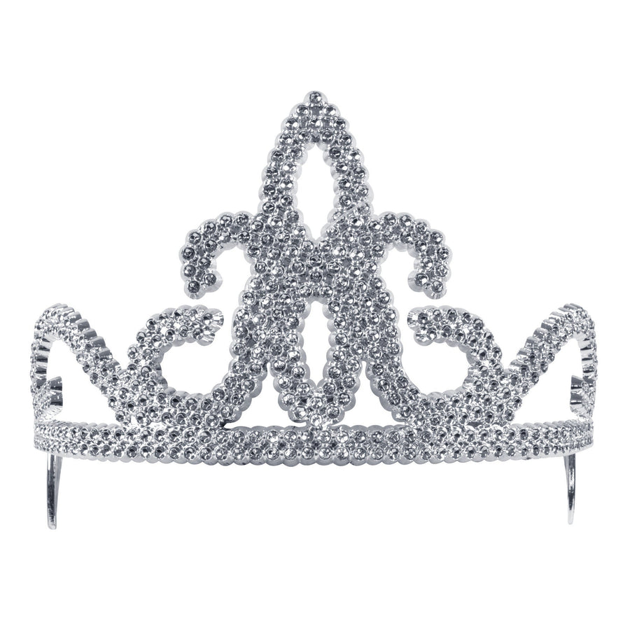 Silver Tiara Plastic Princess Costume Accessory_1