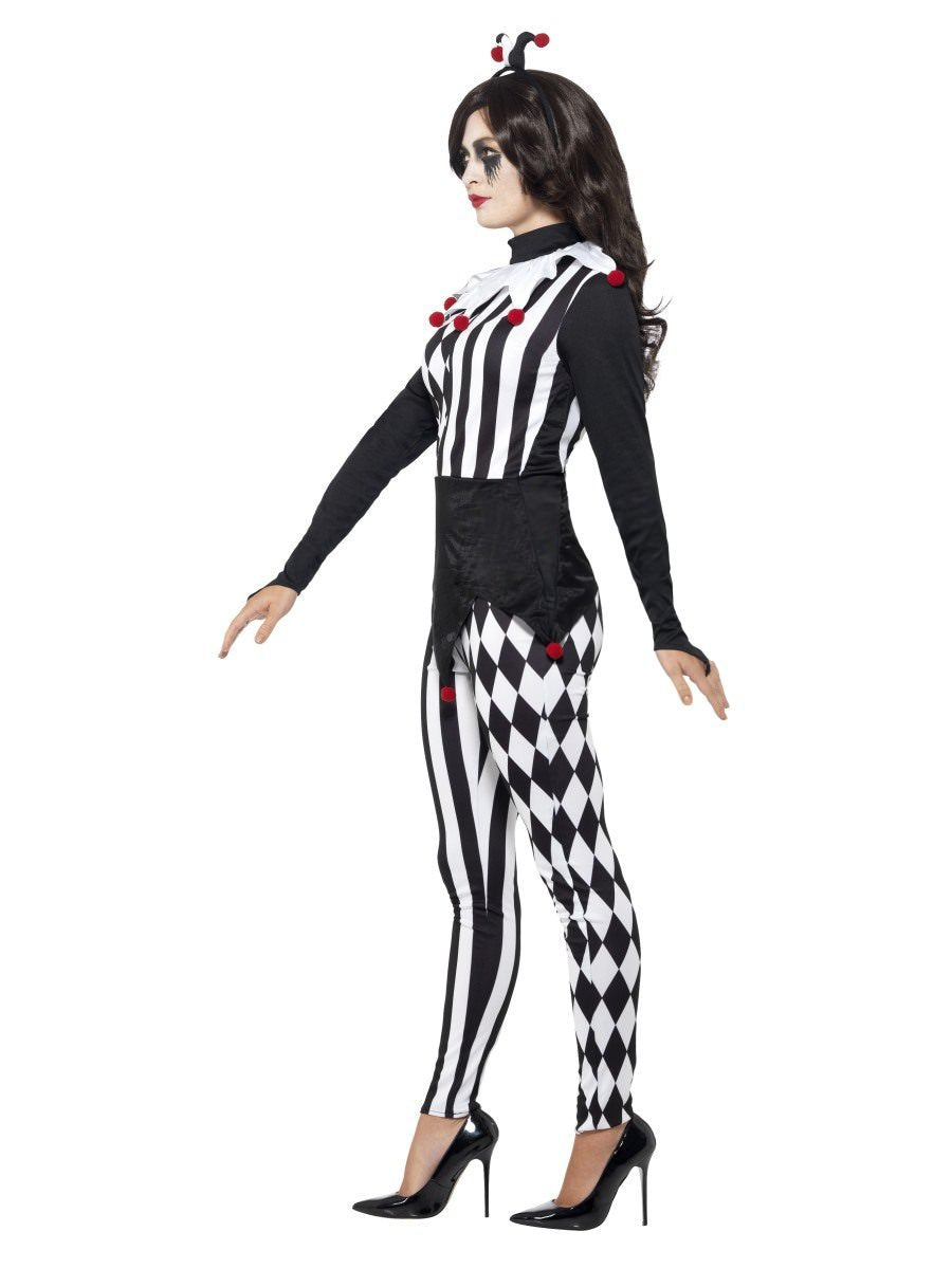 Sinister Female Jester Costume Adult Black_2