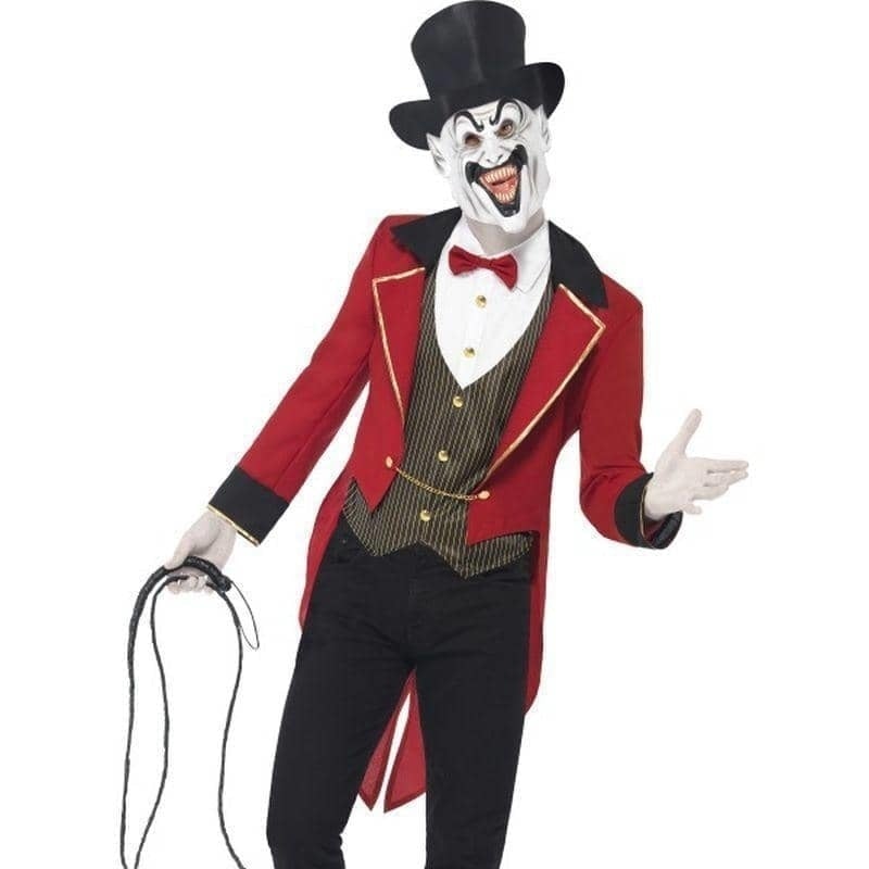 Sinister Ringmaster Costume Adult Red Black Sinister Ringmaster Costume Adult Red Black