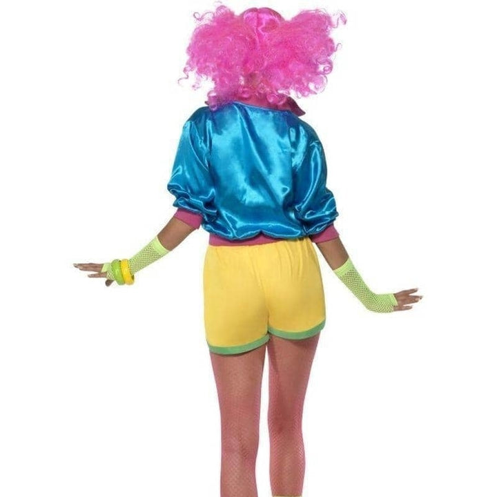 Skater Girl Costume Adult Blue Yellow with Green_2